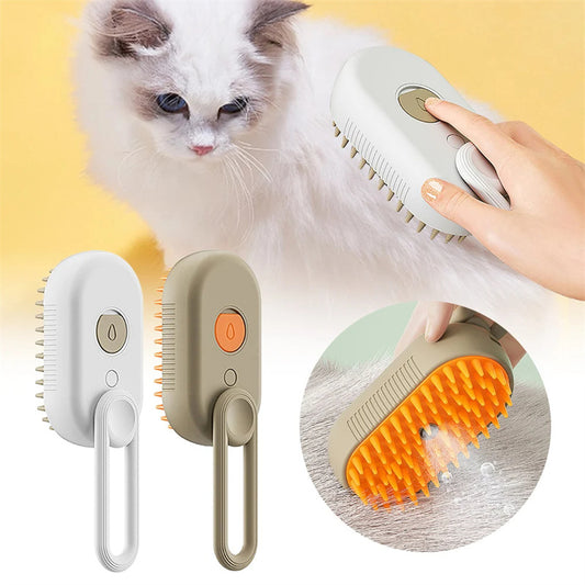 Steamy Electric Pet Brush 3 In 1